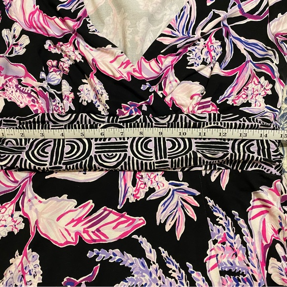 Lilly Pulitzer Size L Fleuris Midi dress VGUC Style Name: Wild Within - Picture 3 of 7